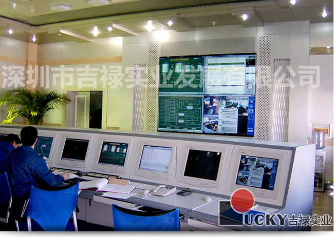 新疆温米油田55寸i-Panel液晶拼接屏2x2拼接应用